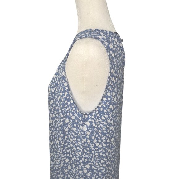 41 Hawthorn Lexie Sleeveless Pleated Blouse EUC | Medium | Blue - Picture 5 of 9